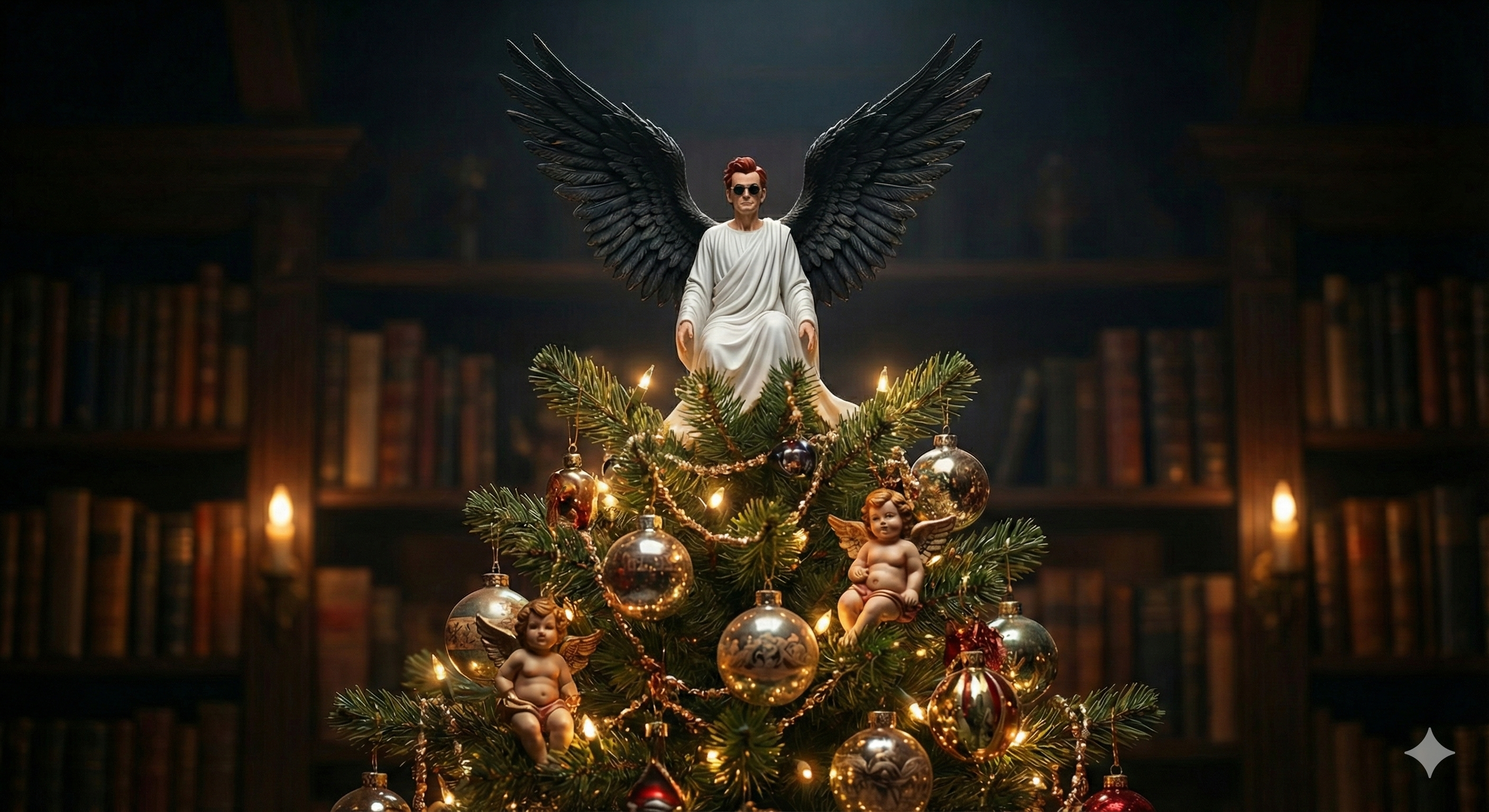 Der Engel auf der Baumspitze