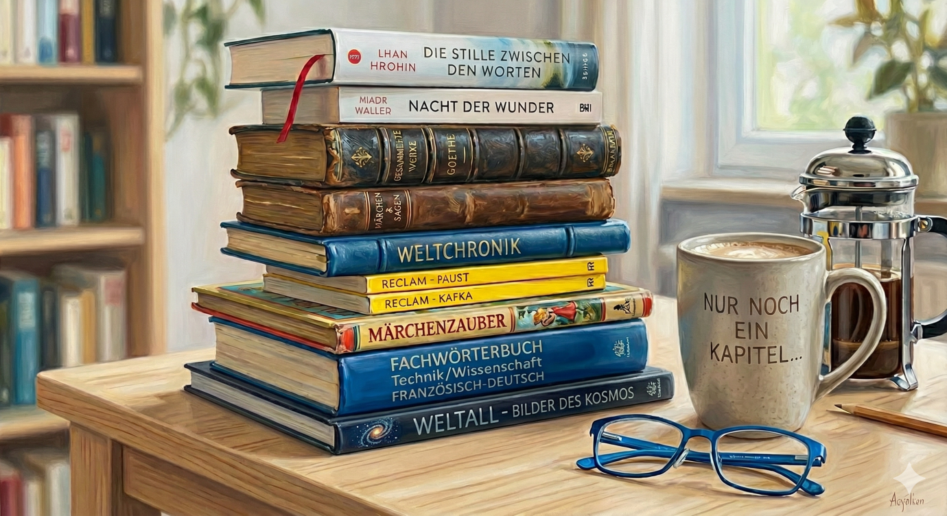 Titelbild für 23. April - Welttag des Buches oder: Großvater trifft Feuerzangenbowle